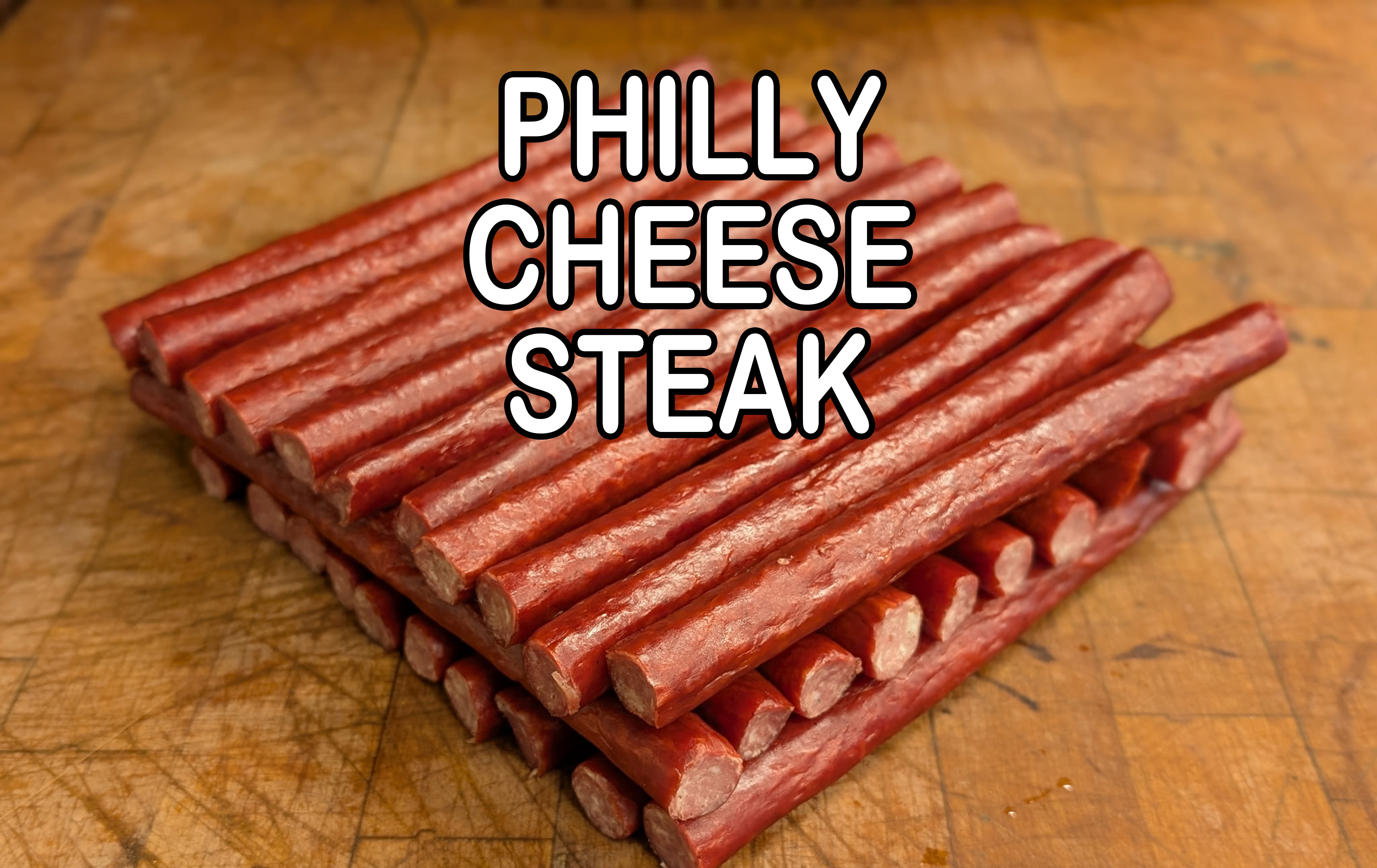 Smoked Specialty Sticks (Philly Cheesesteak) - 10 pack - Vacuum Packed
